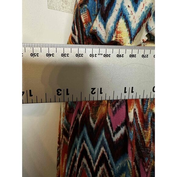 Talk to Angels Size Small Aztec Maxi Halter Neck Sleeveless Chevron Print Dress - Picture 6 of 8